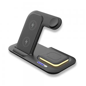 Kablosuz Şarj Standı (Telefon, Saat, Kulaklık)